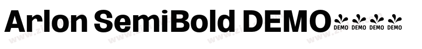 Arlon SemiBold DEMO字体转换